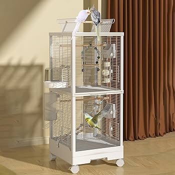 鳥かご 鳥籠　透明アクリル　Hagen Amazon | Ruexue 鳥かご 透明アクリル製ドア＆多機能拡張口 文鳥